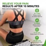 Akupunktūrinis kilimėlis TUNTURI ACUPRESSURE MAT AND PILLOW BLACK 2 Akupunktūrinis kilimėlis TUNTURI ACUPRESSURE MAT AND PILLOW BLACK 2