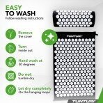 Akupunktūrinis kilimėlis TUNTURI ACUPRESSURE MAT AND PILLOW BLACK 5 Akupunktūrinis kilimėlis TUNTURI ACUPRESSURE MAT AND PILLOW BLACK 5