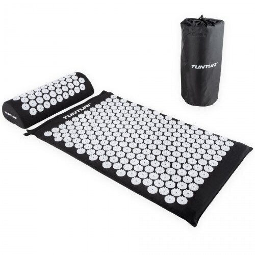 Akupunktūrinis kilimėlis TUNTURI ACUPRESSURE MAT AND PILLOW BLACK Akupunktūrinis kilimėlis TUNTURI ACUPRESSURE MAT AND PILLOW BLACK