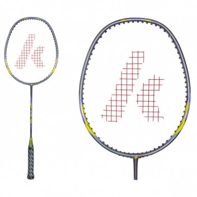 Badmintono raketė Kawasaki KC 100 Yelow 1 Badmintono raketė Kawasaki KC 100 Yelow 1