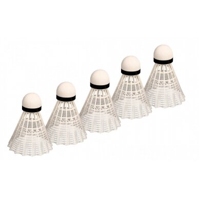 Badmintono skrajukės AVENTO 46SB PVC 5vnt Badmintono skrajukės AVENTO 46SB PVC 5vnt