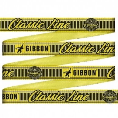 Balansinė juosta Slackline Gibbon Classic Line su apsauga 15m/5cm 1