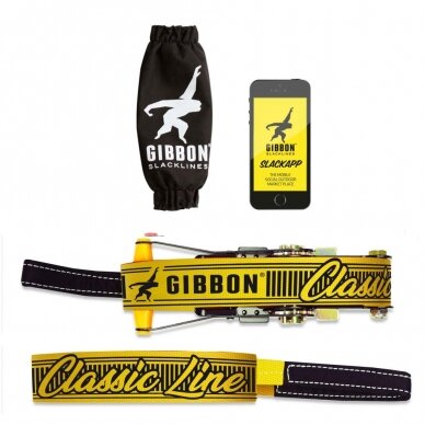 Balansinė juosta Slackline Gibbon Classic Line XL 25m/5cm 2 Balansinė juosta Slackline Gibbon Classic Line XL 25m/5cm 2