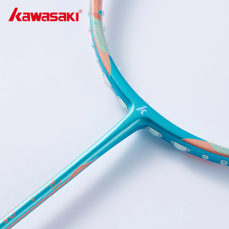 Badmintono raketė Kawasaki Porcelain Q5 Light Blue (sustyguota) 1 Badmintono raketė Kawasaki Porcelain Q5 Light Blue (sustyguota) 1
