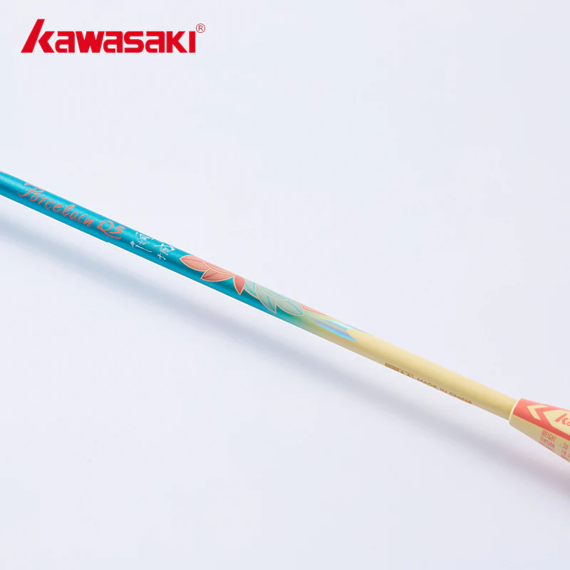 Badmintono raketė Kawasaki Porcelain Q5 Light Blue (sustyguota) 2 Badmintono raketė Kawasaki Porcelain Q5 Light Blue (sustyguota) 2