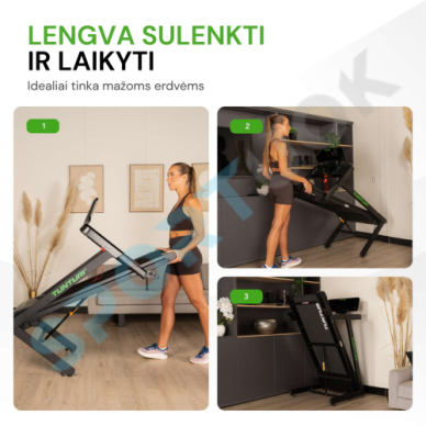 Bėgimo takelis TUNTURI Cardio Fit T30 Treadmill + App 6 Bėgimo takelis TUNTURI Cardio Fit T30 Treadmill + App 6