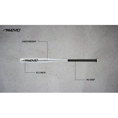 Beisbolo lazda aliumin AVENTO 47AF 78cm Silver 1