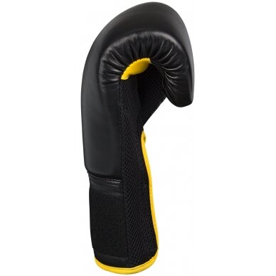 Bokso pirštinės AVENTO 10oz juoda PU-oda 3 Bokso pirštinės AVENTO 10oz juoda PU-oda 3