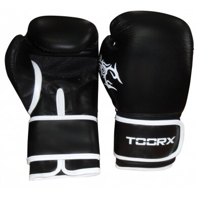Bokso pirštinės TOORX PANTHER 12oz juoda oda Bokso pirštinės TOORX PANTHER 12oz juoda oda