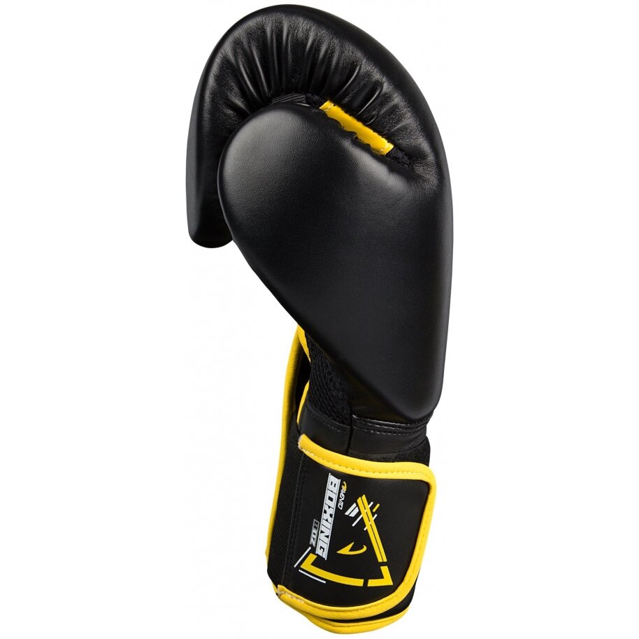 Bokso pirštinės AVENTO 14oz juoda PU-oda 2 Bokso pirštinės AVENTO 14oz juoda PU-oda 2