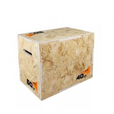 Crossfit medinė platforma Prove 3in1 50x60x75cm Crossfit medinė platforma Prove 3in1 50x60x75cm