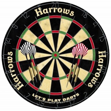 Darts taikinys HARROWS LET'S PLAY DARTS su strėlytėmis