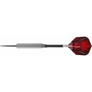 Harrows Assassin Heavy 80 % volframo smiginio strėlytės, 32 g. Sunkus modelis stabiliai trajektorijai, užtikrintam sukibimui ir tiksliems metimams.Darts Steeltip ASSASSIN HEAVY W80 3x32gR 1 Harrows Assassin Heavy 80 % volframo smiginio strėlytės, 32 g. Sunkus modelis stabiliai trajektorijai, užtikrintam sukibimui ir tiksliems metimams.Darts Steeltip ASSASSIN HEAVY W80 3x32gR 1