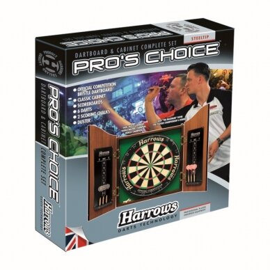 Darts taikinio rink. HARROWS PRO'S CHOICE 9213 2