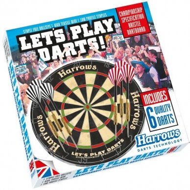 Darts taikinys HARROWS LET'S PLAY DARTS su strėlytėmis 1 Darts taikinys HARROWS LET'S PLAY DARTS su strėlytėmis 1