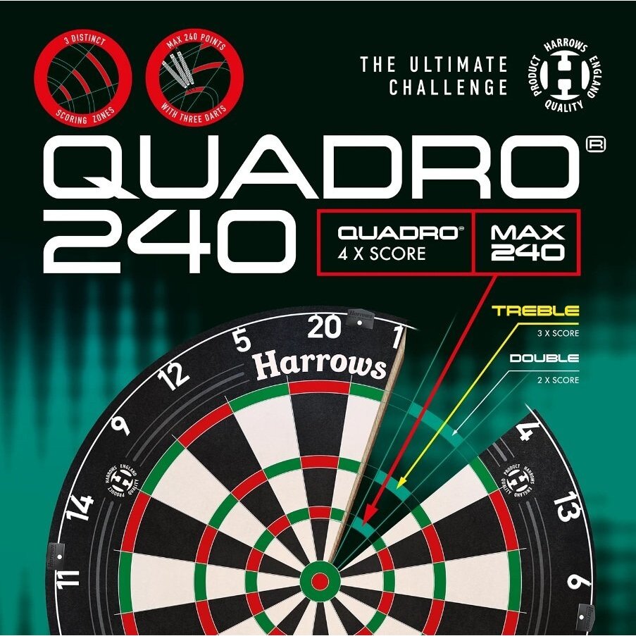 Darts taikinys QUADRO 240 2 Darts taikinys QUADRO 240 2