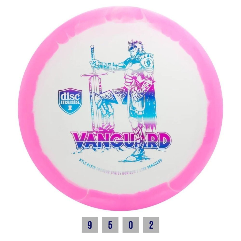Diskgolfo diskas Fairway Driver S-LINE HORIZON VANGUARD White/Pink Diskgolfo diskas Fairway Driver S-LINE HORIZON VANGUARD White/Pink