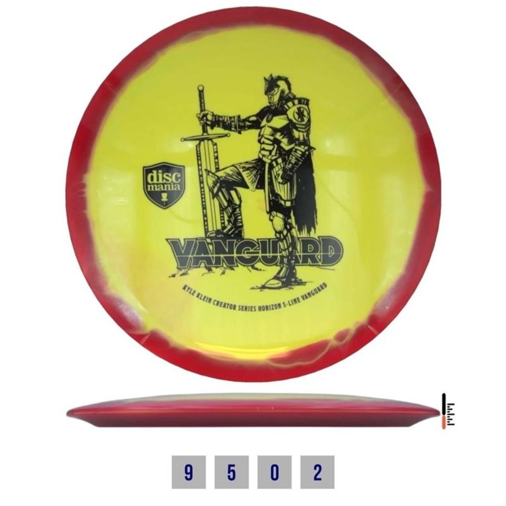 Diskgolfo diskas Fairway Driver S-LINE HORIZON VANGUARD Yellow/Red Diskgolfo diskas Fairway Driver S-LINE HORIZON VANGUARD Yellow/Red