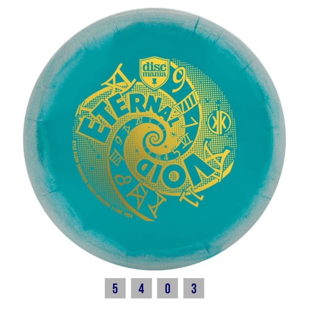 Diskgolfo diskas Midrange Driver S-LINE MD4 ETERNAL VOID Teal/Silver Diskgolfo diskas Midrange Driver S-LINE MD4 ETERNAL VOID Teal/Silver