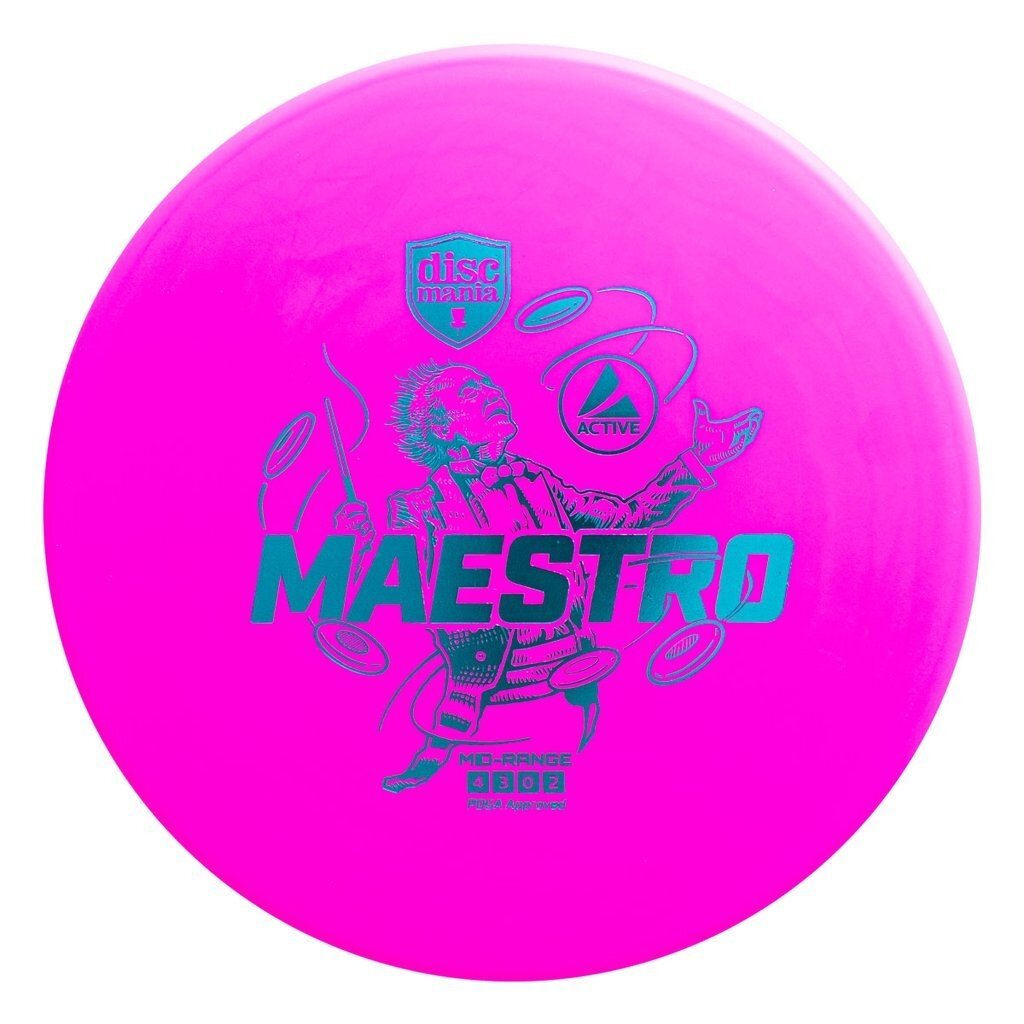 Diskgolfo diskas Midrange Driver MAESTRO Active Pink 1 Diskgolfo diskas Midrange Driver MAESTRO Active Pink 1