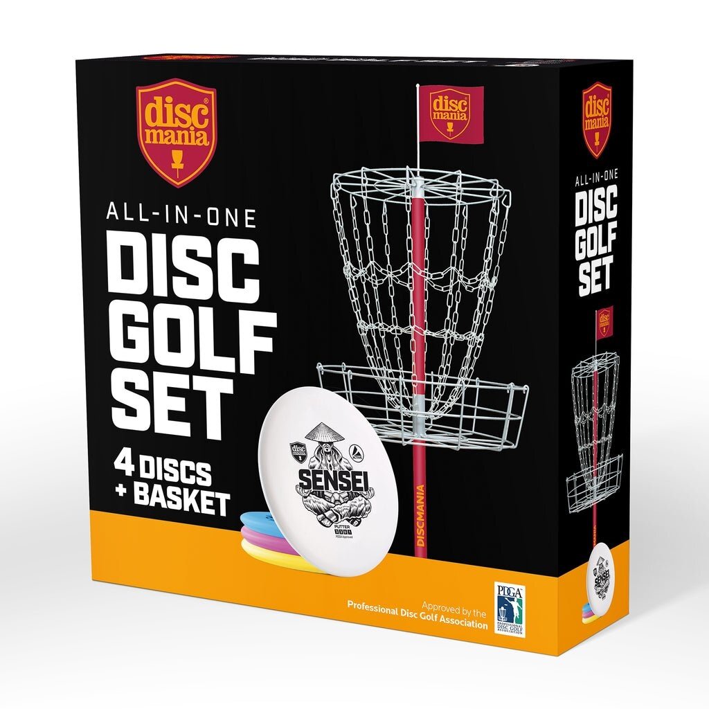 Diskgolfo taikinys DISCMANIA su diskais Diskgolfo taikinys DISCMANIA su diskais
