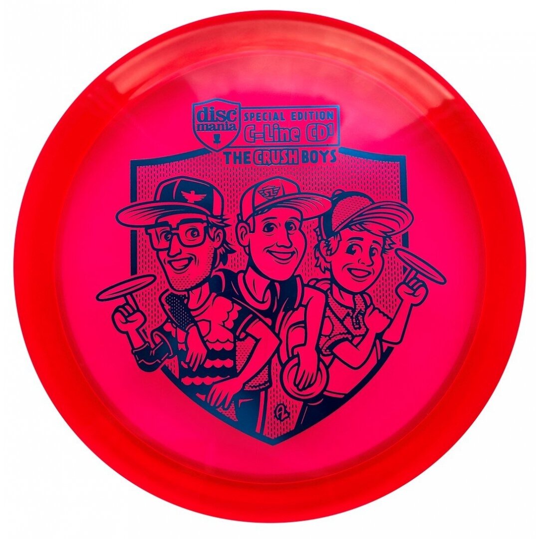 Diskgolfo diskas Distance Driver C-LINE CD1 CRUSHBOYS Red 1