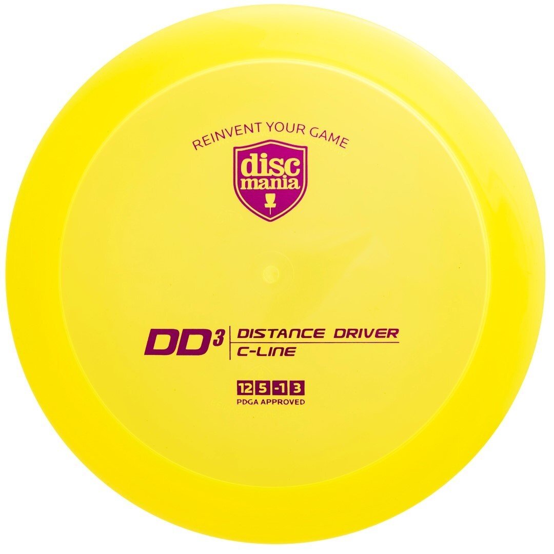 Diskgolfo diskas Distance Driver C-LINE DD3 Yellow 1 Diskgolfo diskas Distance Driver C-LINE DD3 Yellow 1