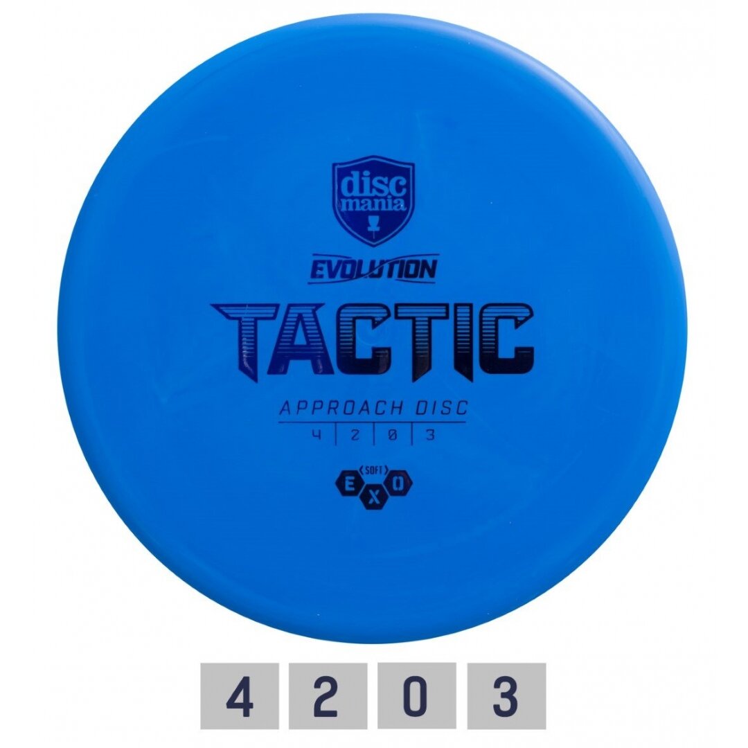Diskgolfo diskas Midrange Driver SOFT EXO TACTIC Evolution Light Blue