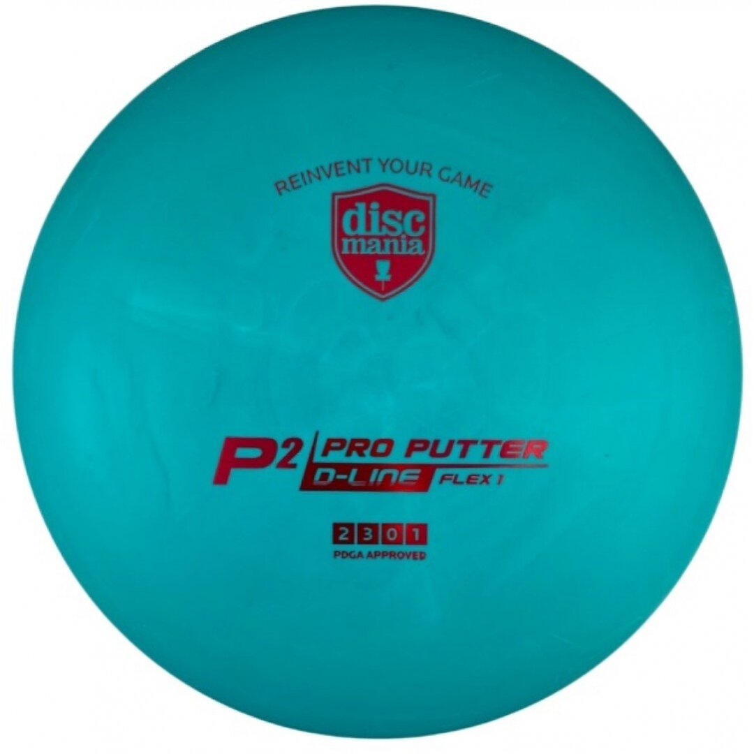 Diskgolfo diskas Putter D-LINE P2 FLEX 1 Blue 1 Diskgolfo diskas Putter D-LINE P2 FLEX 1 Blue 1