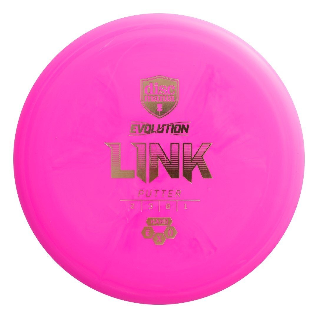 Diskgolfo diskas Putter HARD EXO LINK Evolution Pink 1