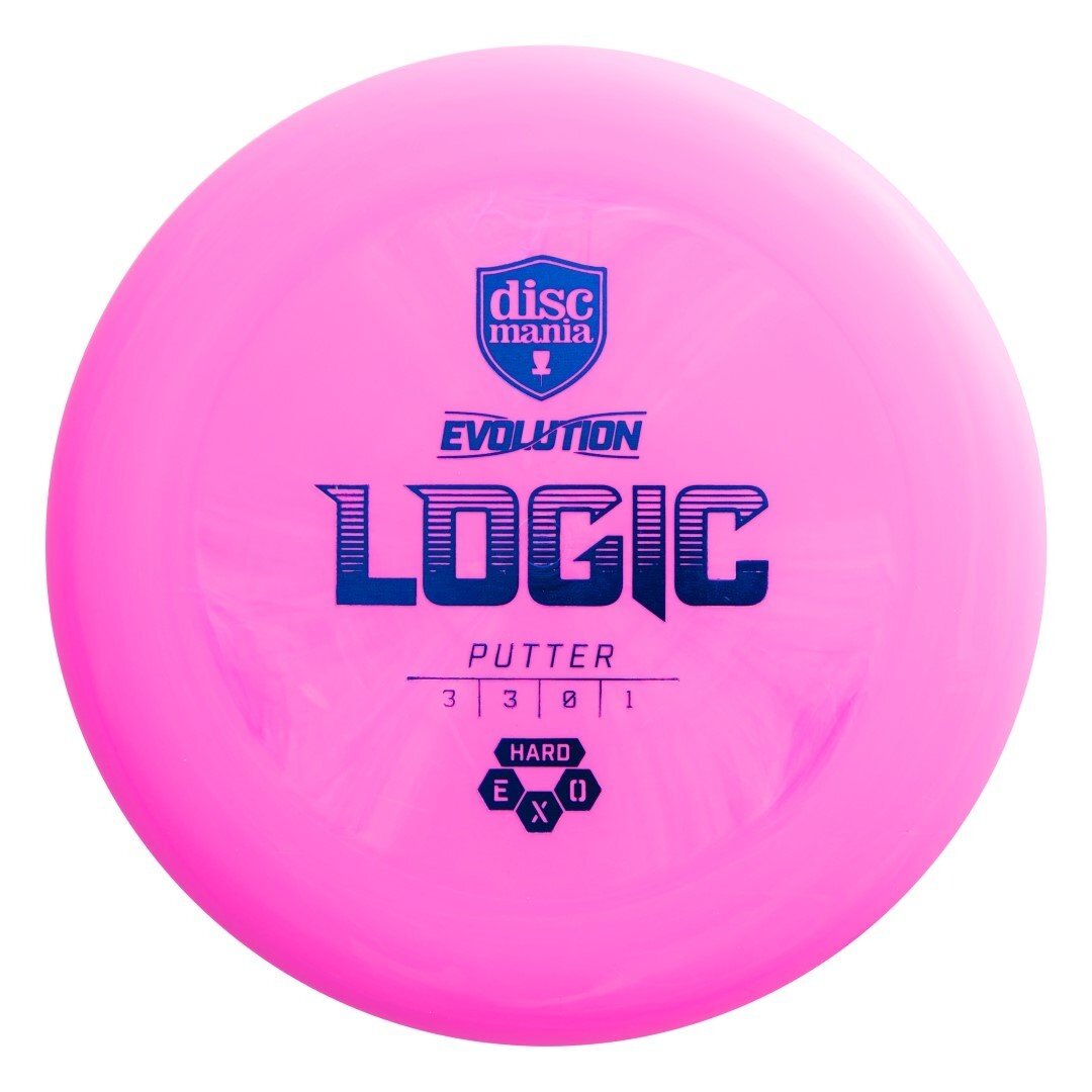 Diskgolfo diskas Putter HARD EXO LOGIC Evolution Pink 1 Diskgolfo diskas Putter HARD EXO LOGIC Evolution Pink 1