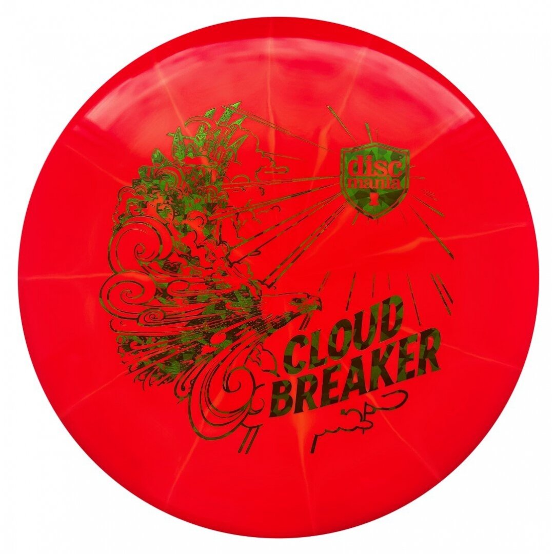 Diskgolfo diskas Putter LUX VAPOR Cloud Breaker Red/White 1