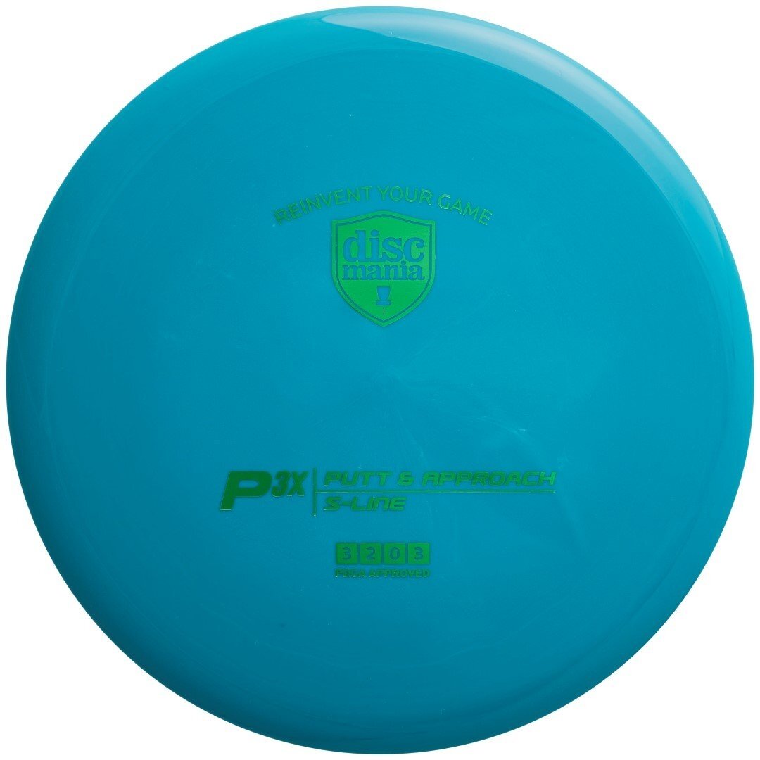 Diskgolfo diskas Putter S-LINE P3X teal 1 Diskgolfo diskas Putter S-LINE P3X teal 1