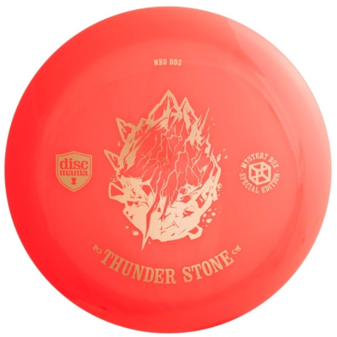 Diskgolfo diskas Distance Driver THUNDER STONE DD3 red 1