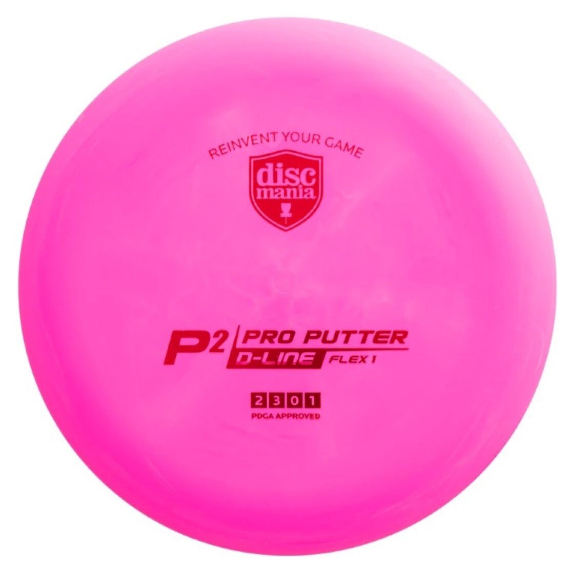 Diskgolfo diskas Putter D-LINE P2 FLEX 1 Pink 1 Diskgolfo diskas Putter D-LINE P2 FLEX 1 Pink 1