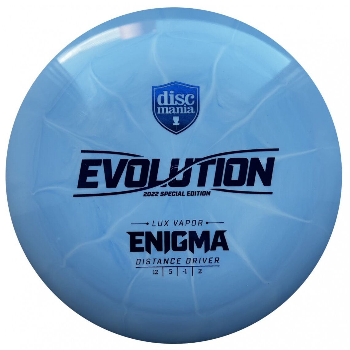 Diskgolfo diskas Distance Driver Lux Vapor ENIGMA Evolution Blue 1 Diskgolfo diskas Distance Driver Lux Vapor ENIGMA Evolution Blue 1