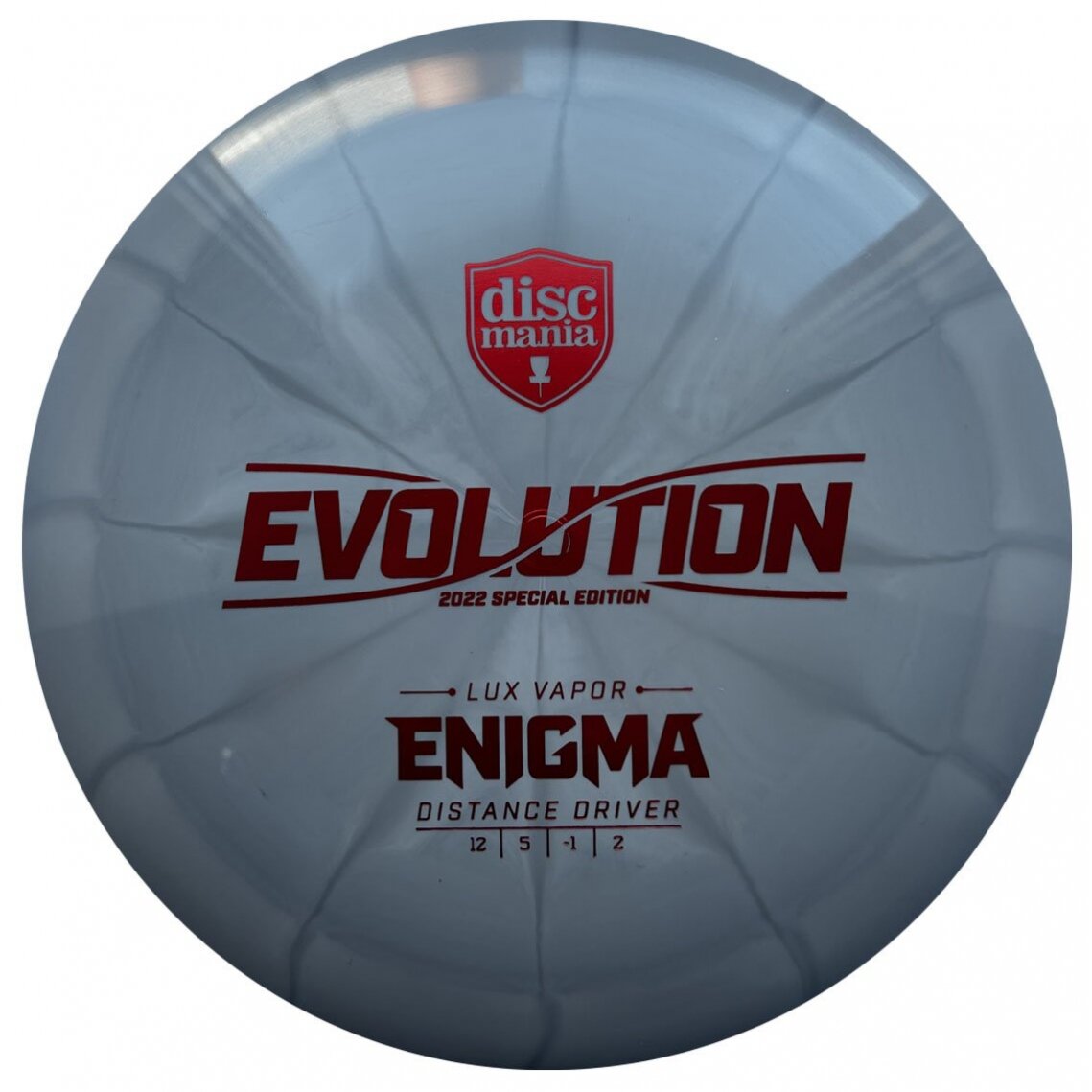 Diskgolfo diskas Distance Driver Lux Vapor ENIGMA Evolution Grey 1 Diskgolfo diskas Distance Driver Lux Vapor ENIGMA Evolution Grey 1