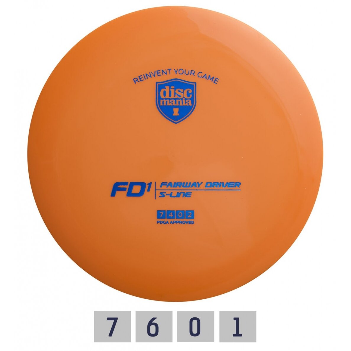Diskgolfo diskas DISCMANIA Fairway Driver S-Line FD1 Orange Diskgolfo diskas DISCMANIA Fairway Driver S-Line FD1 Orange