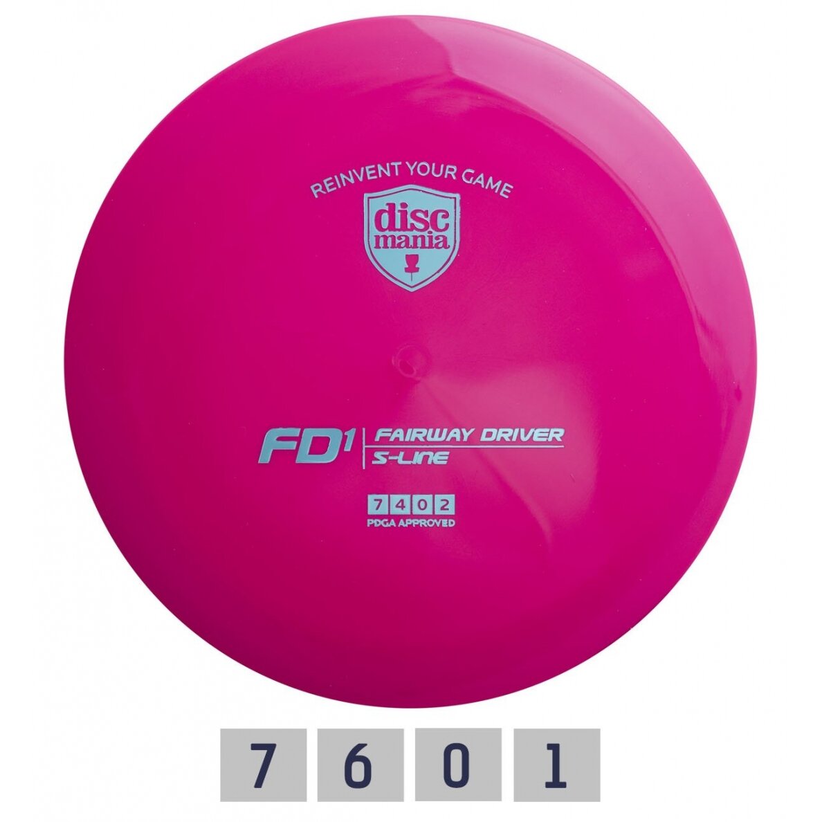 Diskgolfo diskas DISCMANIA Fairway Driver S-Line FD1 Pink
