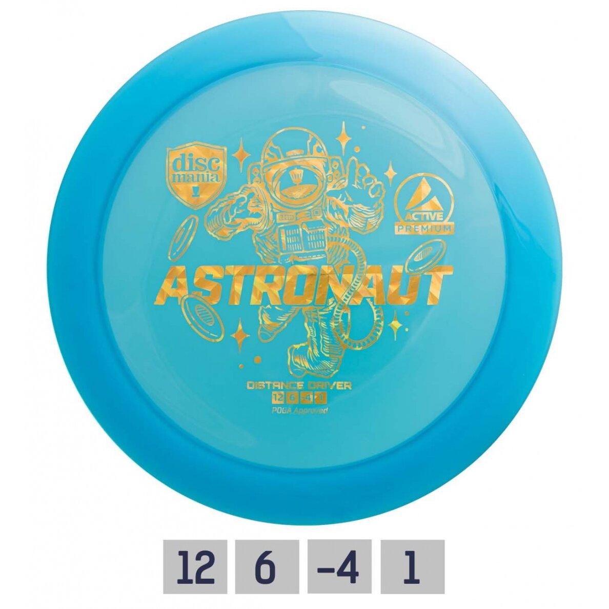 Diskgolfo diskas Distance Driver ASTRONAUT Active Premium Blue