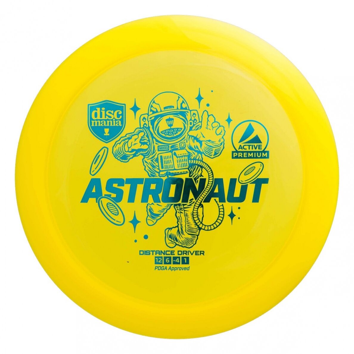 Diskgolfo diskas Distance Driver ASTRONAUT Active Premium Yellow 1 Diskgolfo diskas Distance Driver ASTRONAUT Active Premium Yellow 1