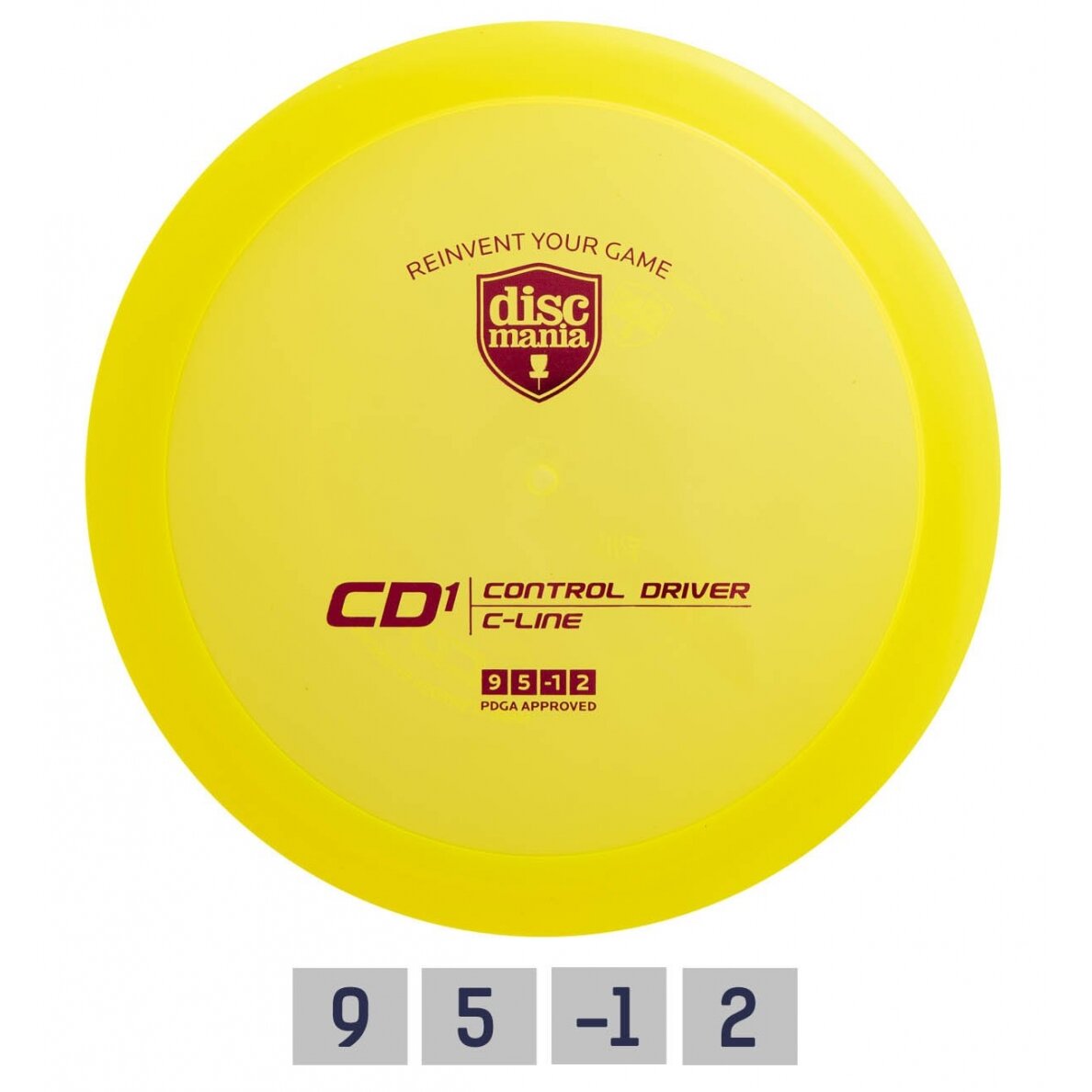 Diskgolfo diskas Distance Driver C-LINE CD1 Yellow Diskgolfo diskas Distance Driver C-LINE CD1 Yellow
