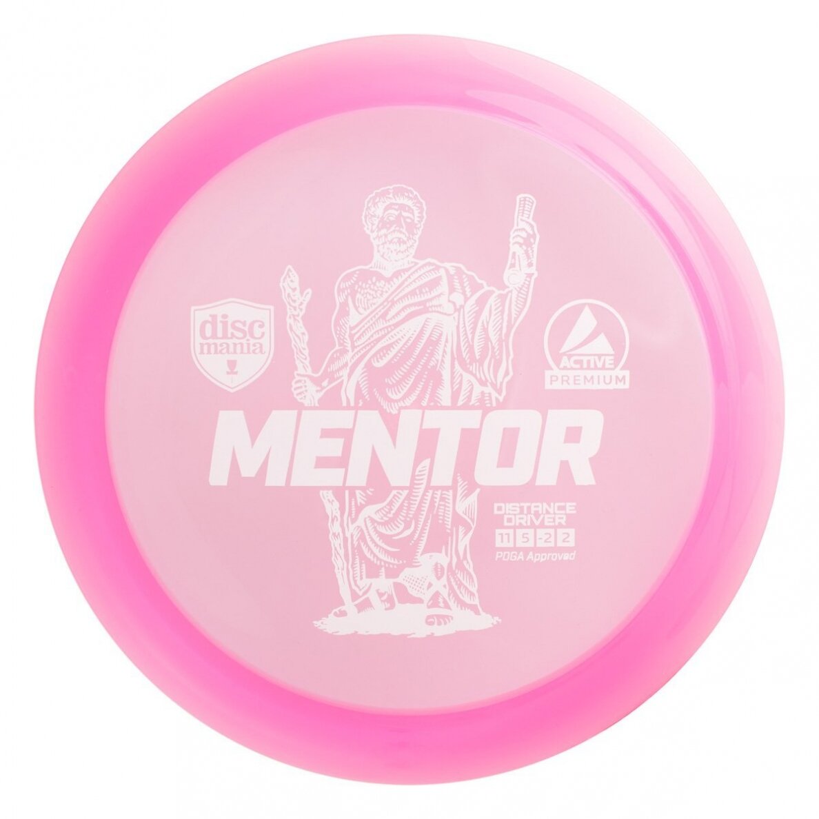 Diskgolfo diskas Distance Driver MENTOR Active Premium Pink 1 Diskgolfo diskas Distance Driver MENTOR Active Premium Pink 1