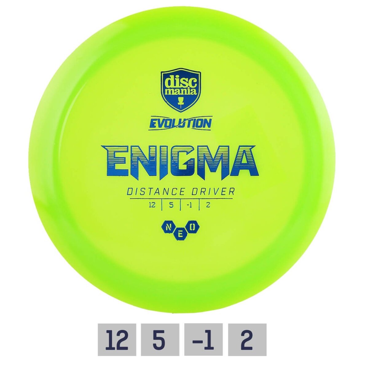 Diskgolfo diskas Distance Driver NEO ENIGMA Evolution Green Diskgolfo diskas Distance Driver NEO ENIGMA Evolution Green