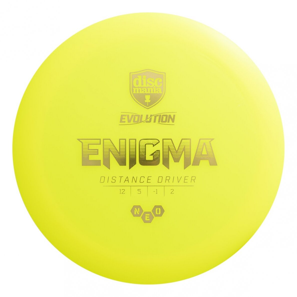Diskgolfo diskas Distance Driver NEO ENIGMA Evolution Yellow 1 Diskgolfo diskas Distance Driver NEO ENIGMA Evolution Yellow 1