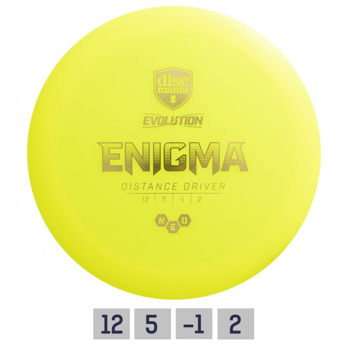 Diskgolfo diskas Distance Driver NEO ENIGMA Evolution Yellow