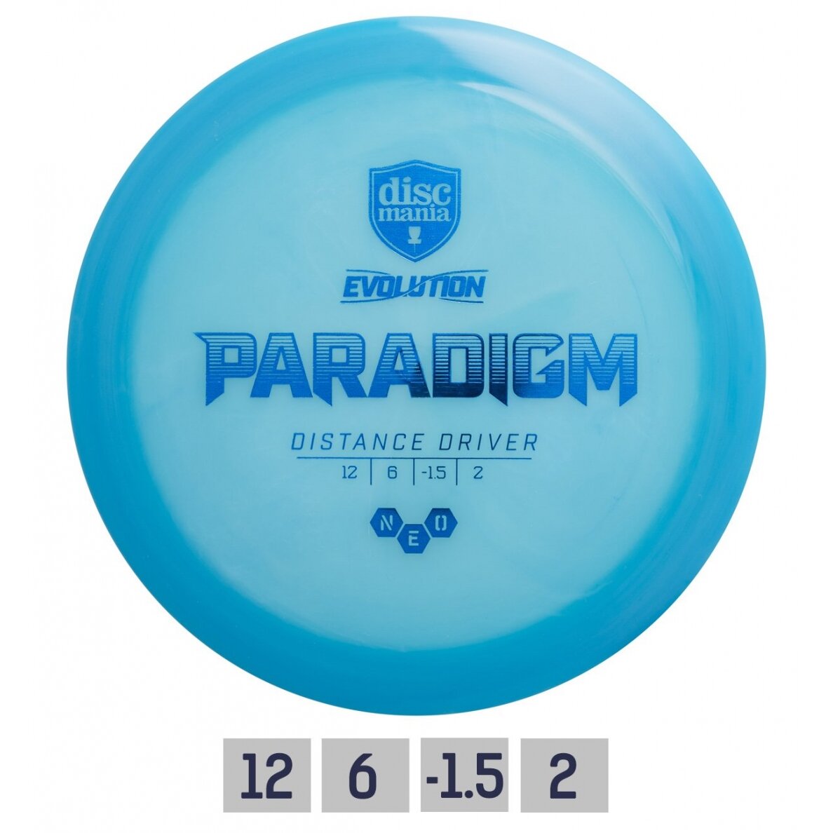 Diskgolfo diskas Distance Driver NEO PARADIGM Evolution Blue Diskgolfo diskas Distance Driver NEO PARADIGM Evolution Blue
