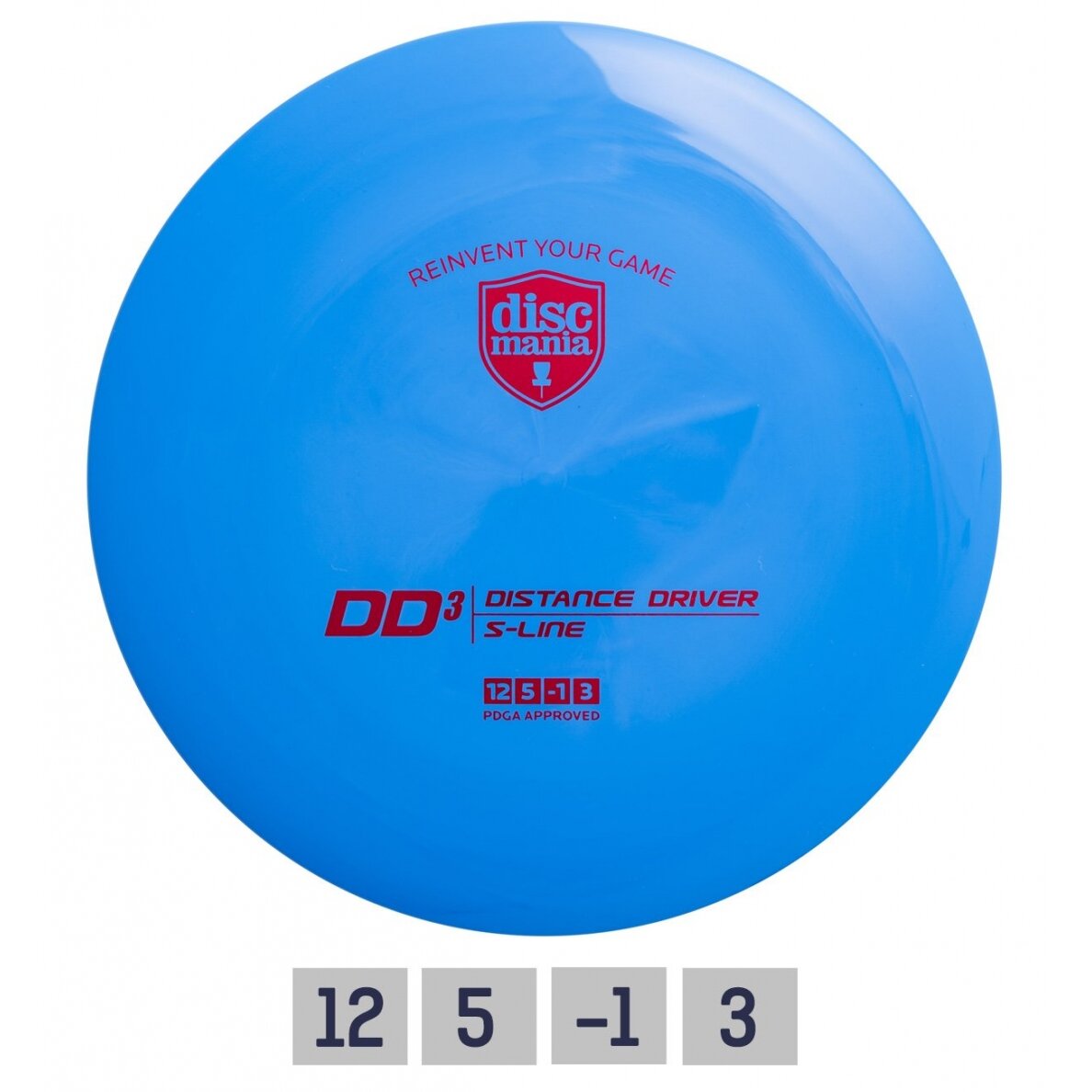 Diskgolfo diskas Distance Driver S-LINE DD3 blue Diskgolfo diskas Distance Driver S-LINE DD3 blue