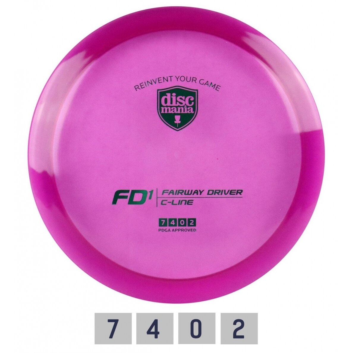 Diskgolfo diskas Fairway Driver C-LINE FD1 Purple Diskgolfo diskas Fairway Driver C-LINE FD1 Purple
