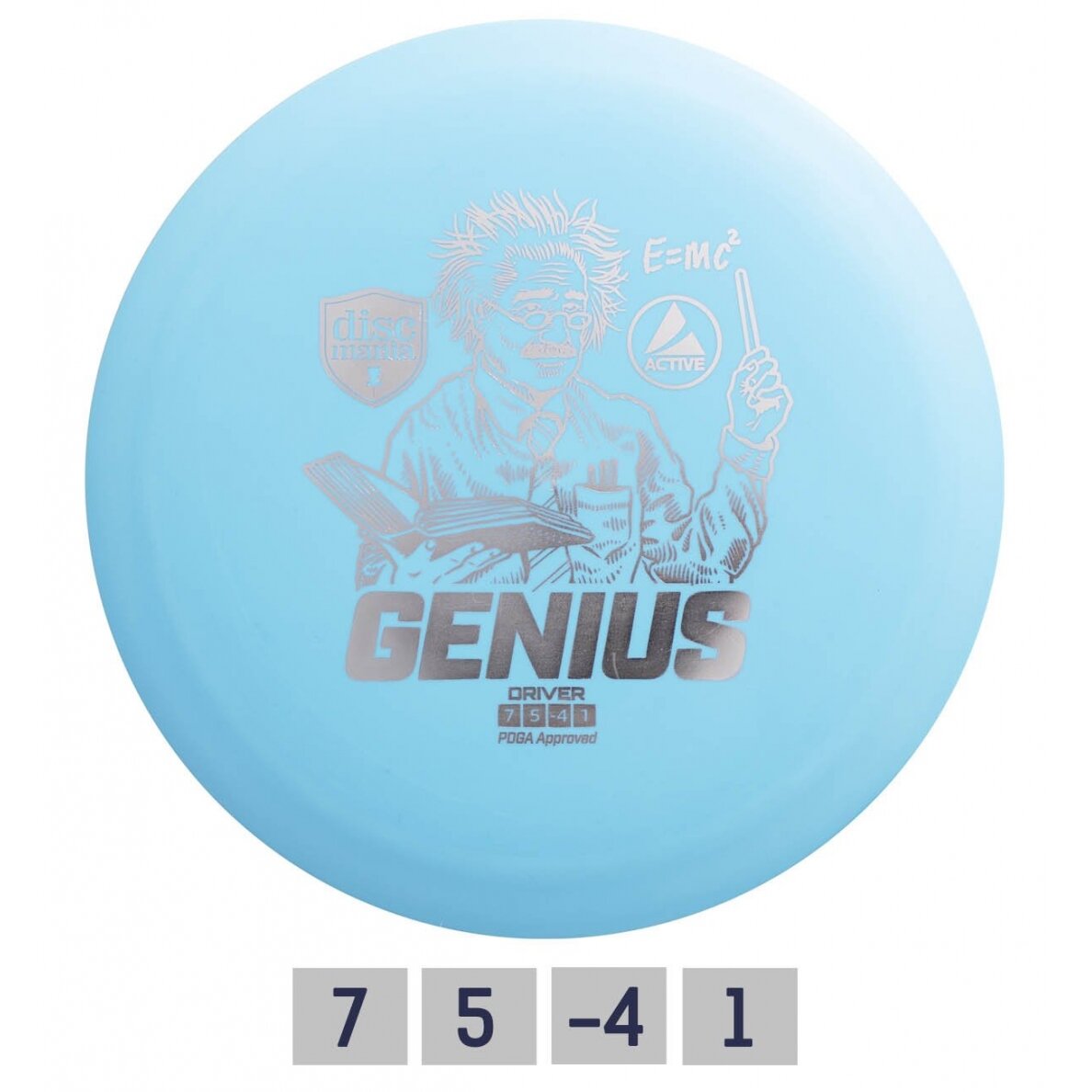 Diskgolfo diskas Fairway Driver GENIUS Active Light Blue Diskgolfo diskas Fairway Driver GENIUS Active Light Blue